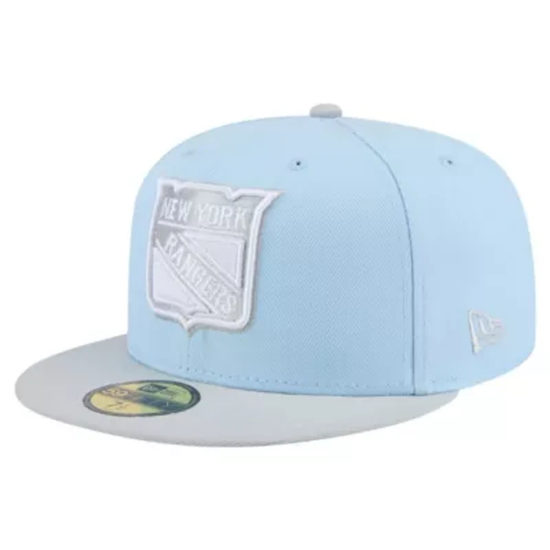 NHL Light Blue/Gray New York Rangers Color Pack 2-Tone 59FIFTY Fitted Hat