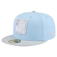 NHL Light Blue/Gray New York Rangers Color Pack 2-Tone 59FIFTY Fitted Hat