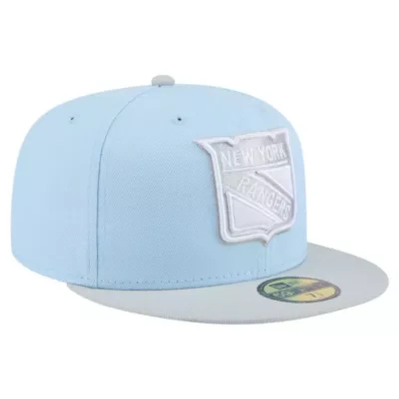 NHL Light Blue/Gray New York Rangers Color Pack 2-Tone 59FIFTY Fitted Hat