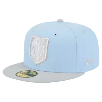 NHL Light Blue/Gray Vegas Golden Knights Color Pack Two-Tone 59FIFTY Fitted Hat