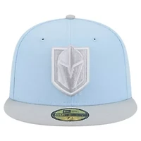 NHL Light Blue/Gray Vegas Golden Knights Color Pack Two-Tone 59FIFTY Fitted Hat