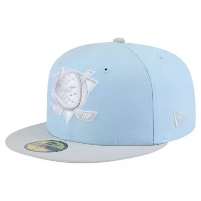 NHL Light Blue/Gray Anaheim Ducks Color Pack Two-Tone 59FIFTY Fitted Hat