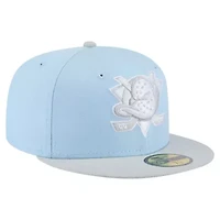 NHL Light Blue/Gray Anaheim Ducks Color Pack Two-Tone 59FIFTY Fitted Hat
