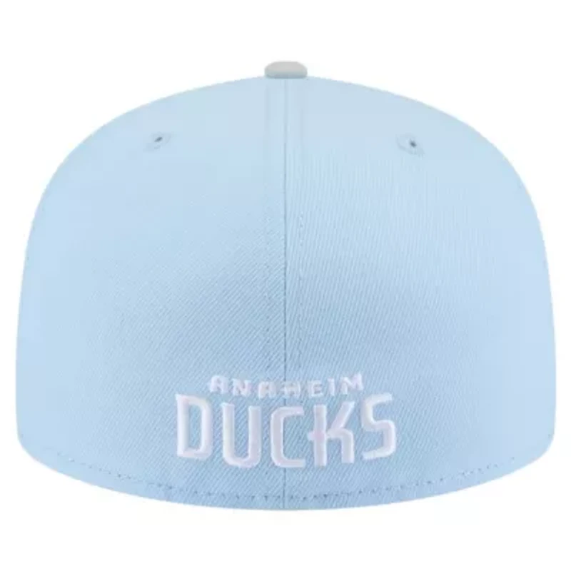 NHL Light Blue/Gray Anaheim Ducks Color Pack Two-Tone 59FIFTY Fitted Hat