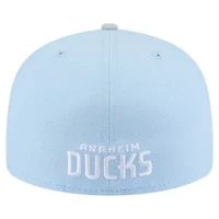 NHL Light Blue/Gray Anaheim Ducks Color Pack Two-Tone 59FIFTY Fitted Hat