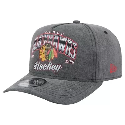 NHL Chicago Blackhawks Throwback Washed A-Frame Pre-Curved 9FIFTY Snapback Hat