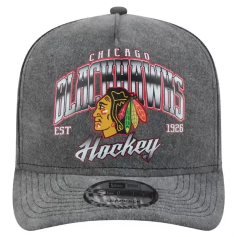 NHL Chicago Blackhawks Throwback Washed A-Frame Pre-Curved 9FIFTY Snapback Hat
