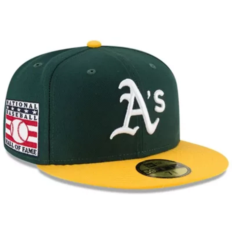 Oakland Athletics MLB Green/Gold National Baseball Hall of Fame 59FIFTY Fitted Hat
