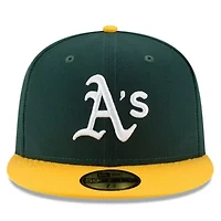 Oakland Athletics MLB Green/Gold National Baseball Hall of Fame 59FIFTY Fitted Hat