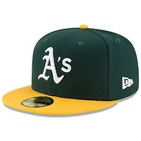 Oakland Athletics MLB Green/Gold National Baseball Hall of Fame 59FIFTY Fitted Hat