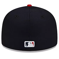 MLB Navy/Red Cleveland Guardians National Baseball Hall of Fame 59FIFTY Fitted Hat