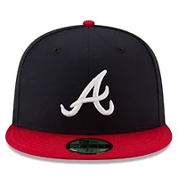 MLB Navy/Red Atlanta Braves National Baseball Hall of Fame 59FIFTY Fitted Hat