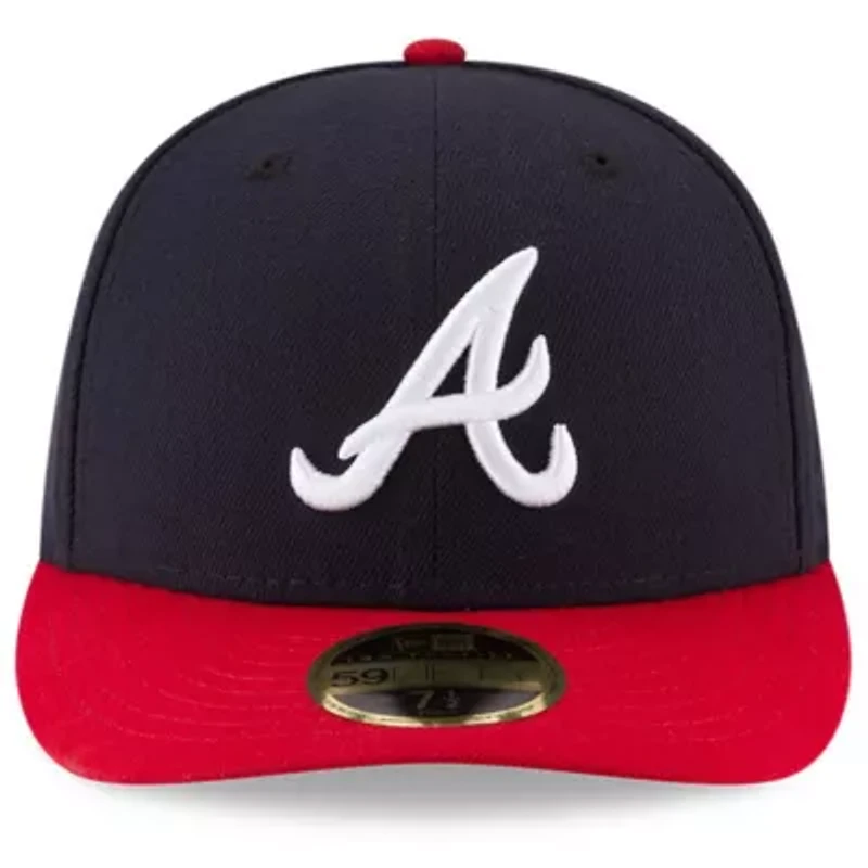 MLB Navy/Red Atlanta Braves National Baseball Hall of Fame Low 59FIFTY Fitted Hat