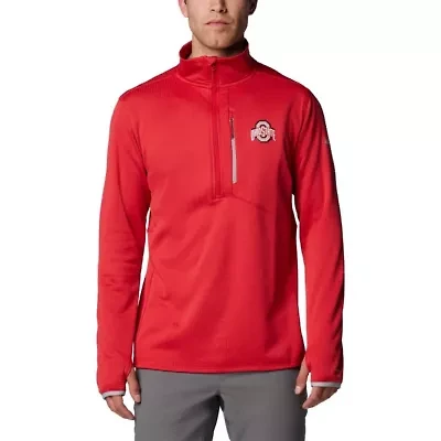 NCAA Ohio State Buckeyes Park View Grid Fleece Omni-Wick Half-Zip Jacket