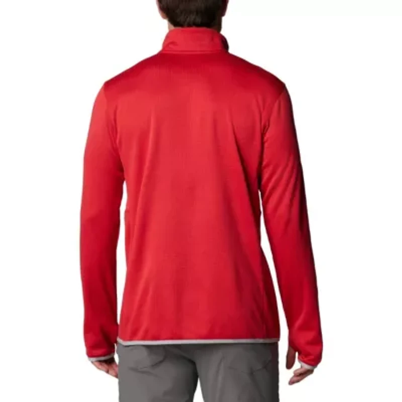 NCAA Ohio State Buckeyes Park View Grid Fleece Omni-Wick Half-Zip Jacket
