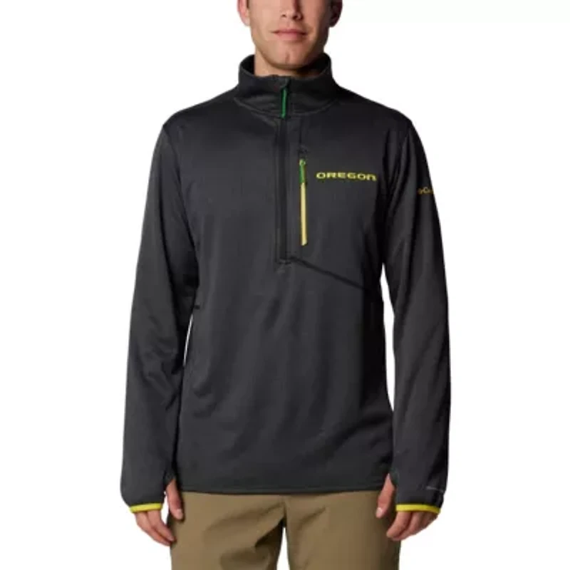 NCAA Oregon Ducks Park View Grid Fleece Omni-Wick Half-Zip Jacket