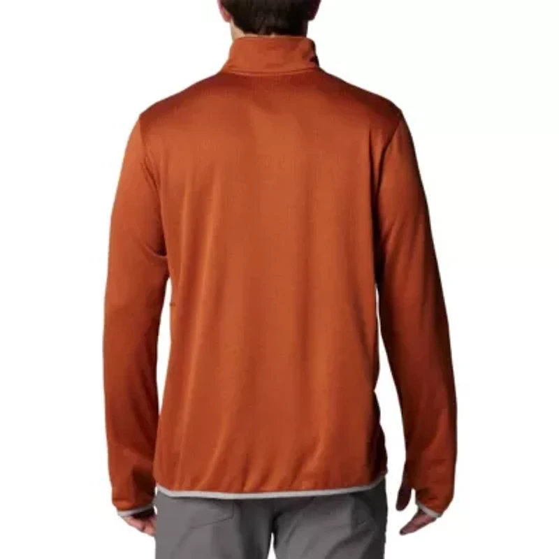 NCAA Texas Longhorns Park View Grid Fleece Omni-Wick Half-Zip Jacket