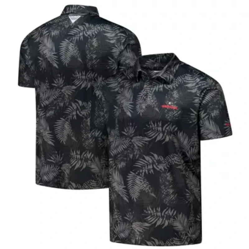 NCAA Georgia Bulldogs PFG Super Terminal Tackle™ Omni-Shade™ Bangalows Polo