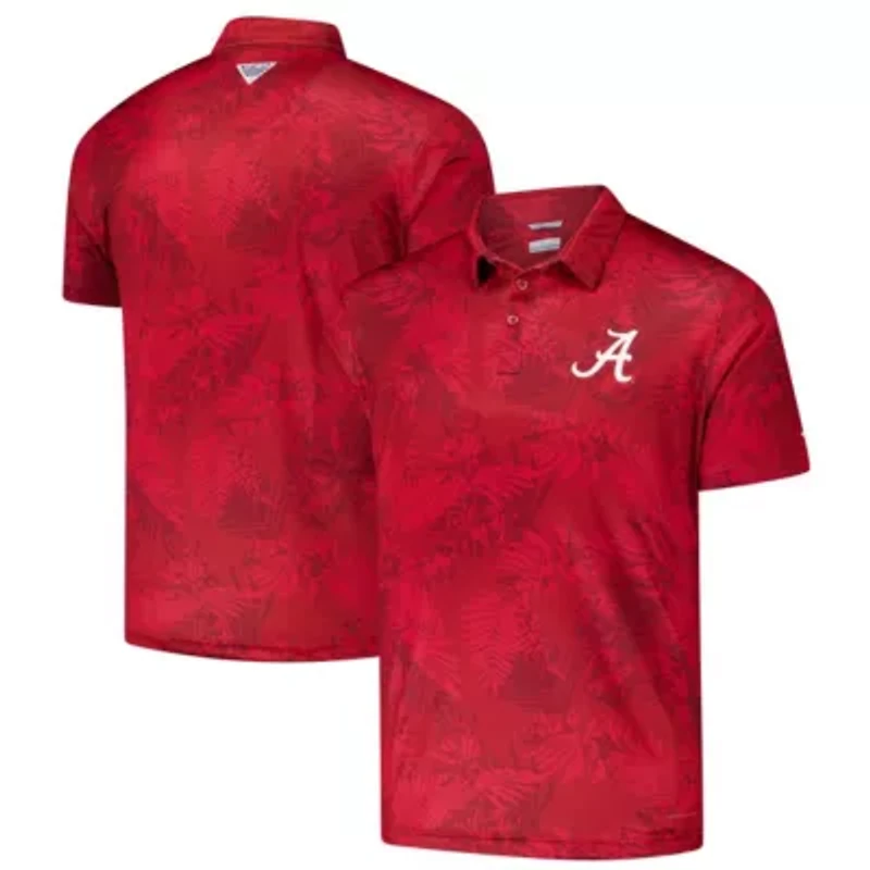 Alabama Crimson Tide NCAA PFG Super Terminal Tackle™ Omni-Shade™ Bangalows Polo