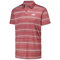 NCAA Arkansas Razorbacks PFG Super Terminal Tackle™ Omni-Shade™ Stripe Polo