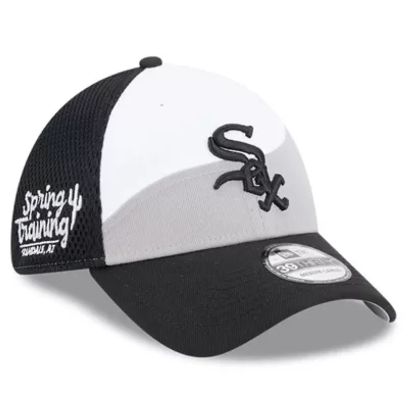 Chicago White Sox MLB Gray/Black 2025 Spring Training 39THIRTY Flex Hat