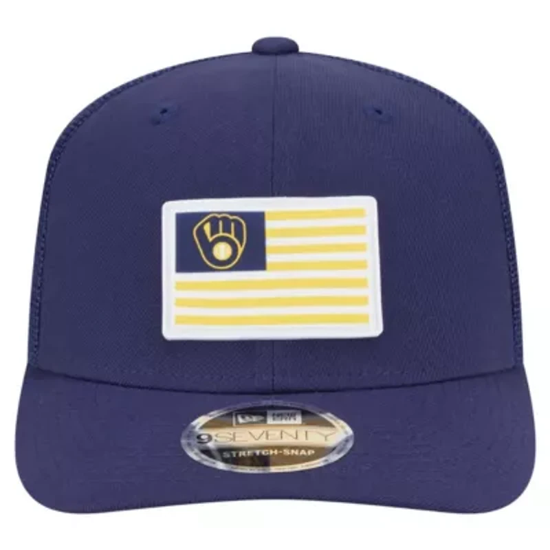 MLB Milwaukee Brewers Flag 9SEVENTY COOLERA Stretch-Snap Hat