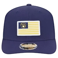 MLB Milwaukee Brewers Flag 9SEVENTY COOLERA Stretch-Snap Hat