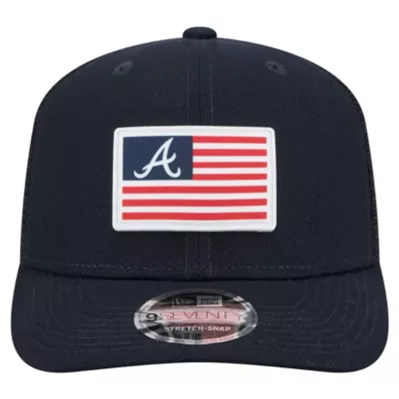 MLB Atlanta Braves Flag 9SEVENTY Stretch-Snap Hat