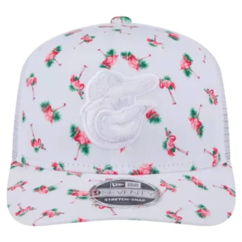 MLB Baltimore Orioles Flamingo Mesh Back 9SEVENTY Stretch-Snap Hat