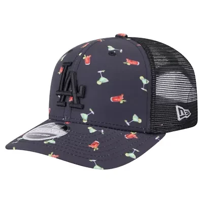 MLB Los Angeles Dodgers Adventure Drinks Pattern 9SEVENTY Stretch-Snap Hat