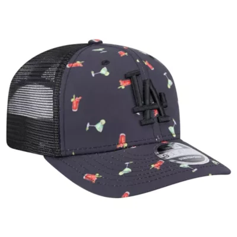 MLB Los Angeles Dodgers Adventure Drinks Pattern 9SEVENTY Stretch-Snap Hat