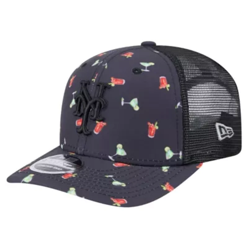 MLB New York Mets Adventure Drinks Pattern 9SEVENTY Stretch-Snap Hat