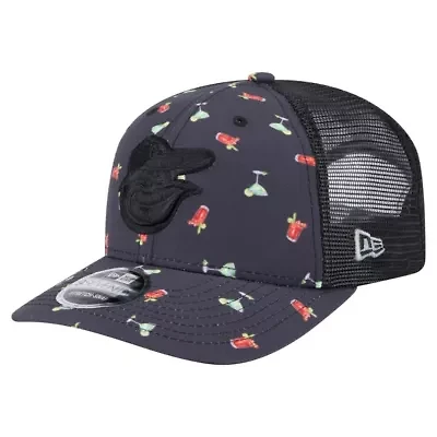 MLB Baltimore Orioles Adventure Drinks Pattern 9SEVENTY Stretch-Snap Hat