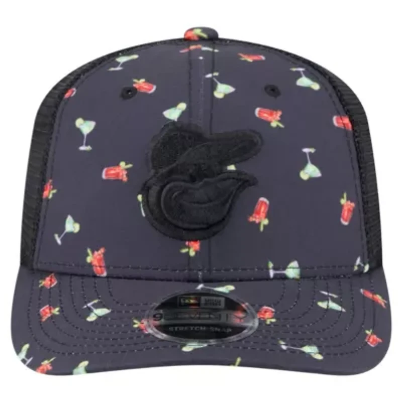 MLB Baltimore Orioles Adventure Drinks Pattern 9SEVENTY Stretch-Snap Hat