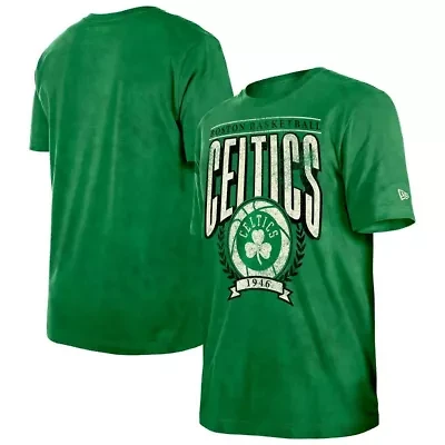 NBA Kelly Boston Celtics Throwback Vintage Boxy Mineral Wash T-Shirt
