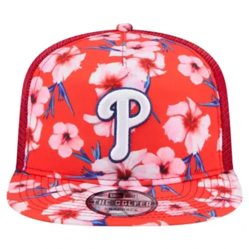 MLB Philadelphia Phillies Adventure Pattern Golfer Trucker Snapback Hat