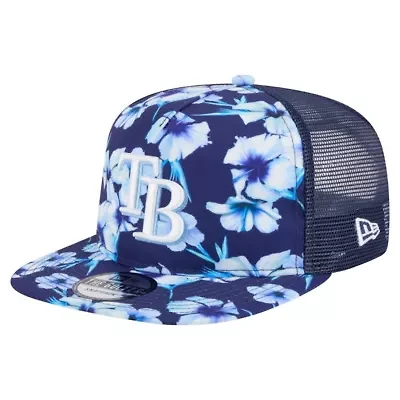 MLB Tampa Bay Rays Adventure Pattern Golfer Trucker Snapback Hat