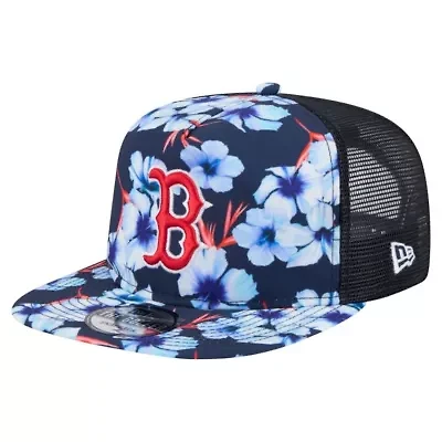 Boston Red Sox MLB Boston Sox Adventure Pattern Golfer Trucker Snapback Hat