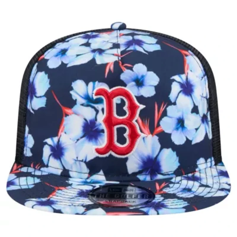 Boston Red Sox MLB Boston Sox Adventure Pattern Golfer Trucker Snapback Hat
