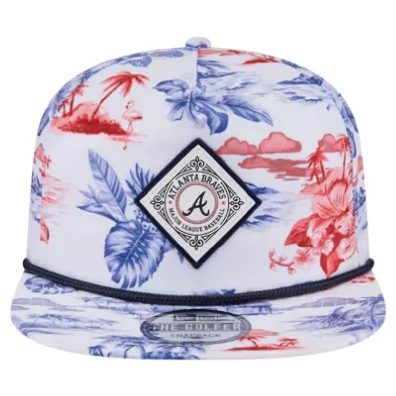 MLB Atlanta Braves Printed Island Golfer Snapback Hat