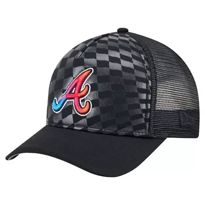 MLB Atlanta Braves Gradient 9FORTY A-Frame M-Crown Trucker Adjustable Hat