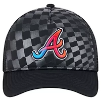 MLB Atlanta Braves Gradient 9FORTY A-Frame M-Crown Trucker Adjustable Hat