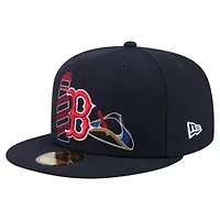 Boston Red Sox MLB State Stitch 59FIFTY Fitted Hat