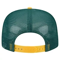 Oakland Athletics MLB White/Gold Athletics Retro Script Trucker 9FIFTY Snapback Hat