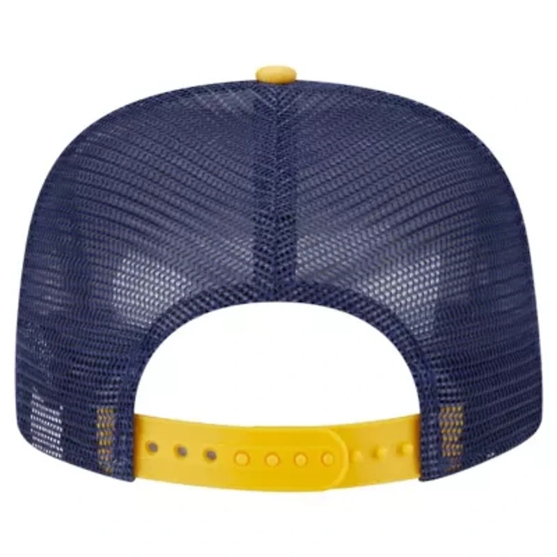 MLB White/Gold Milwaukee Brewers Retro Script Trucker 9FIFTY Snapback Hat