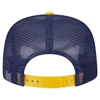 MLB White/Gold Milwaukee Brewers Retro Script Trucker 9FIFTY Snapback Hat