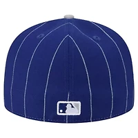 MLB Dark Los Angeles Dodgers Pinstripe 59FIFTY Fitted Hat
