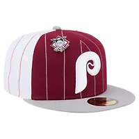 MLB Dark Philadelphia Phillies Pinstripe 59FIFTY Fitted Hat