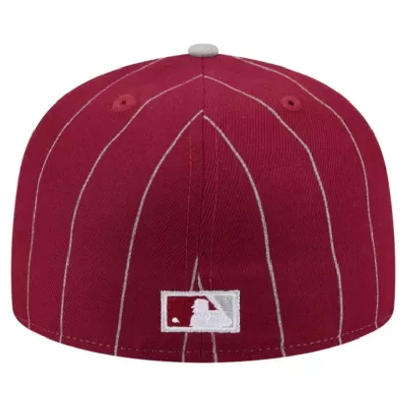 MLB Dark Philadelphia Phillies Pinstripe 59FIFTY Fitted Hat