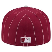 MLB Dark Philadelphia Phillies Pinstripe 59FIFTY Fitted Hat